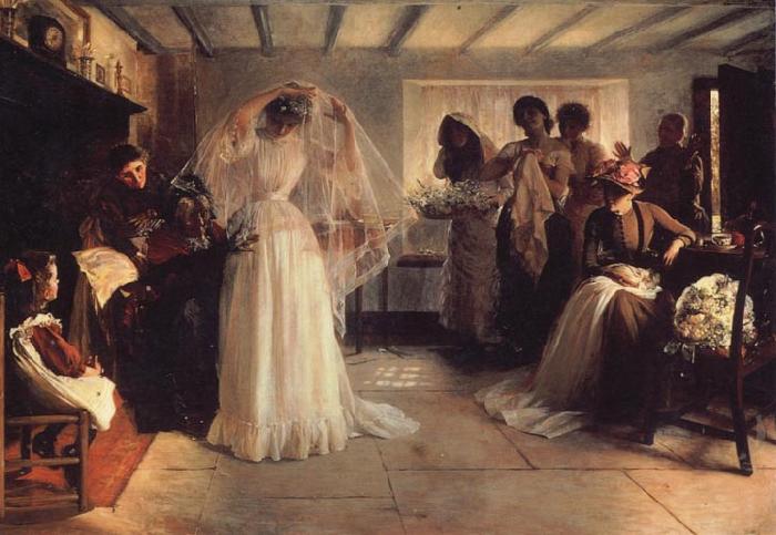 John H F Bacon The Wedding Morning oil painting image